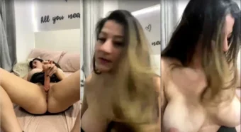 Vídeo caseiro da Bella Mantovani se divertindo com um dildo na xoxota