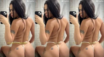 Apareceu na internet a Ariane Coowper só de calcinha bem pequena!