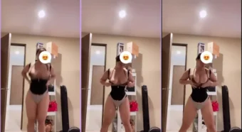 Ashley Carolina, a morena de curvas incríveis, malhando quase sem roupa