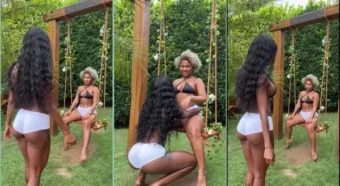 Livia Santana e sua amiga no vídeo hot