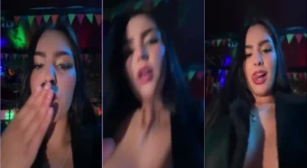 Maddy Rouse, a morena de peitões, se mostrando com uma pegação bem safada