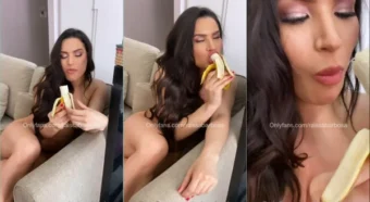 Raissa Barbosa no OnlyFans devorando uma banana