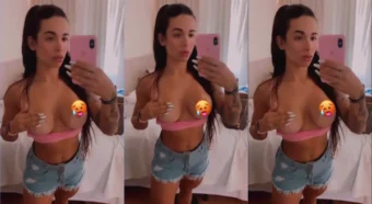 Sophia Carracini exibindo as teta