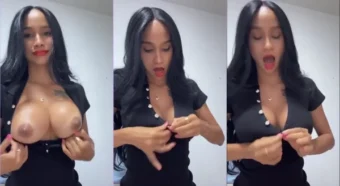 Veroh Gomez, a morena de seios lindos, se exibindo de um jeito irresistível