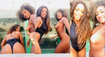 Vídeo caseiro da Kelly Medeiros trocando uns carinhos com a amiga gata