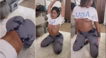 Ani Rocha em um vídeo safadinho de quatro no chão