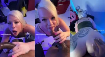 Becky Crocker, a novata, se divertindo com o negão bem munido