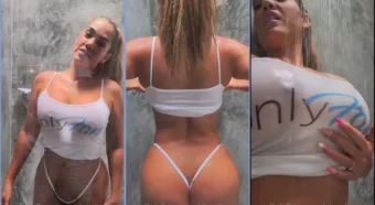 Elena Bayona se banhando de um jeito irresistível