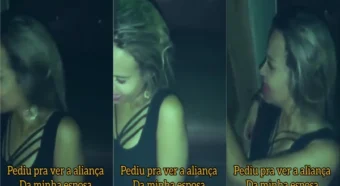Gostosona casada aproveitando um momento no glory hole enquanto o maridão tá ali, gravando tudo