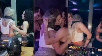 Larissa Sumpani se divertindo com DJ e fazendo outras coisas íntimas