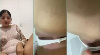Lizeth Rios, recheadinha, se divertindo com sua xoxota deliciosa