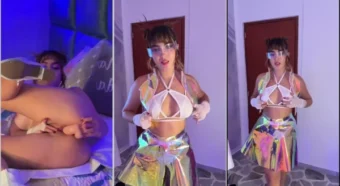 Salome Cute mostrando tudo e se divertindo sozinha de um jeito bem ousado