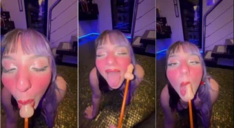 Belinha dando aquela sugada na piroquinha