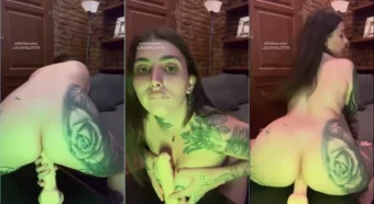 Gatinha Luluvalotta se divertindo com seu brinquedinho