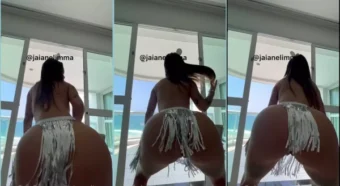 Jaiane Lima, toda deliciosa, dança com muita vontade, soltando seu gingado cheio de malícia