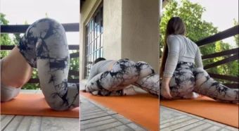 Julia Govea, uma gata com um bundão de respeito, toda soltinha na pista