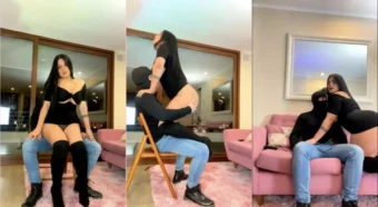 Sofia Silva protagoniza um vídeo provocante na presença do misterioso encapuzado