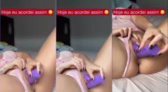 Vídeo da Liza Borges se ressaltando com o vibrador na xoxota