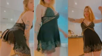 Vídeo da Maru Karv, uma ninfetinha tatuada soltando o corpo na dança