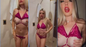 Yanita Bebecita, a loirinha gostosinha, se tocando de um jeito provocante