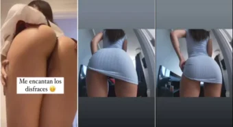 Aileen Silva, a danadinha, arrasando em um vídeo de saia xadrez no strip!