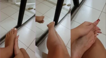Babi Barelli se despediu das roupas e mostrou tudo!
