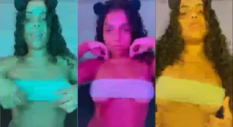 Elaine Clara tá usando calcinha e se mostrando toda provocante