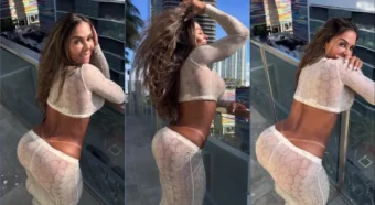 Fafa Fitness, a gata com um bundão, tá arrasando no vestido sensual e se exibindo!