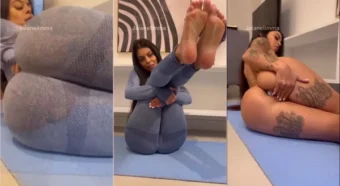 Jaiane Lima, toda despida, com um plug anal no seu bundão delícia