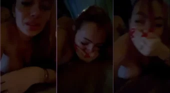 Jessica Patez em um vídeo safado, se rebolando de quatro