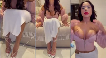 Jully Queiroz deu uma escorregada na internet ao baixar a calça