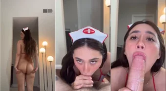 Lili, uma novinha safada, adorando dar uma chupada numa rola bem generosa!