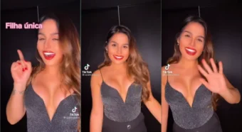 Olha a Sarah Tronchini dando aquele sorrisão enquanto provoca!