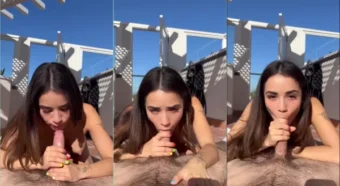 A Jameliz deu uma chupada até o malandro terminar, e depois engoliu tudo