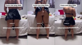 Acabou de ser lançado um vídeo da Sil Torra puxando a calcinha pra baixo