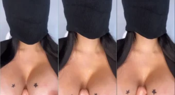 Aline Faria em um vídeo ousado, usando uma máscara e cheia de atitude, sem roupas e com um brinquedinho de borracha
