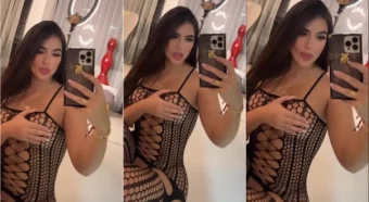 Ana Gandica arrasando e provocando todas as gatas na frente do espelho!