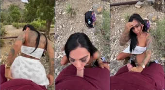 Brittanya Razavi, essa morena poderosa, exibindo todo seu corpão na exposição ao ar livre