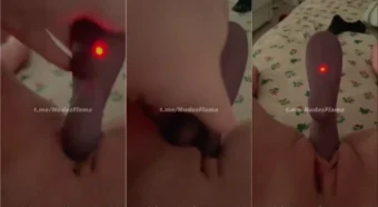 Francesca Trisini se divertiu pra valer com o vibrador batendo na xoxota