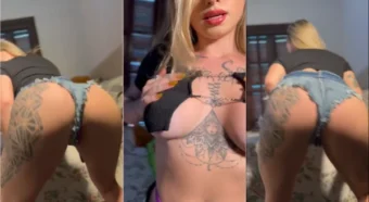Julia Govea rebolando de jeans, cheia de charme!