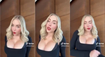 Maya Nazor dando um show no TikTok
