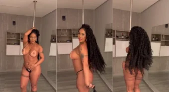 Rosiane Pinheiro se jogando no pole dance, mostrando todo seu talento!