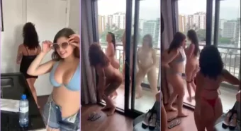 Vídeo pra lá de picante da gata lésbica, Rafa Sumpani!