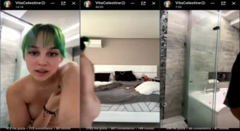 Vídeo quente da Vita Celestine com cabelo verde!