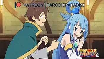 aqua konosuba pelada Gostosas 